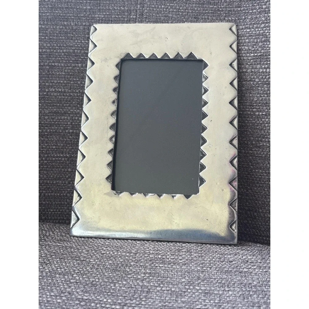 Rare Vintage Carrol Boyes Pewter Photo Frame Mid-Century Modern Brutalist Style